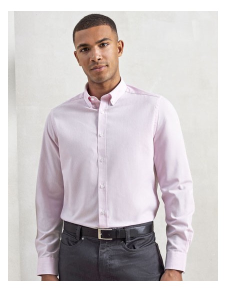 PRE-PR238-Mens Cotton Rich Oxford Stripes Shirt 2